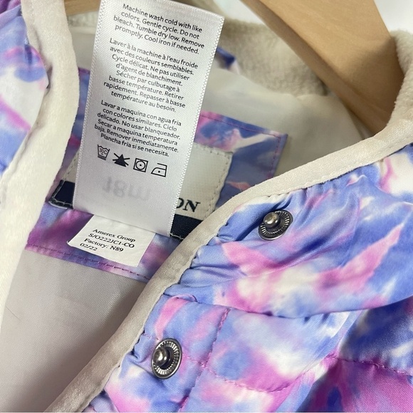 1 Madison 18 Months Sherpa Outdoor Pullover Tie Dye Hiking Camping Fleece Boho - Picture 9 of 10